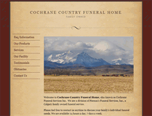 Tablet Screenshot of cochranecountryfuneral.com